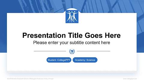 Irell & Manella Graduate School of Biological Sciences at City of Hope National Scholarship Defense PPT Template