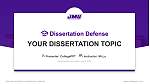 James Madison University Graduation Thesis Defense PPT Template