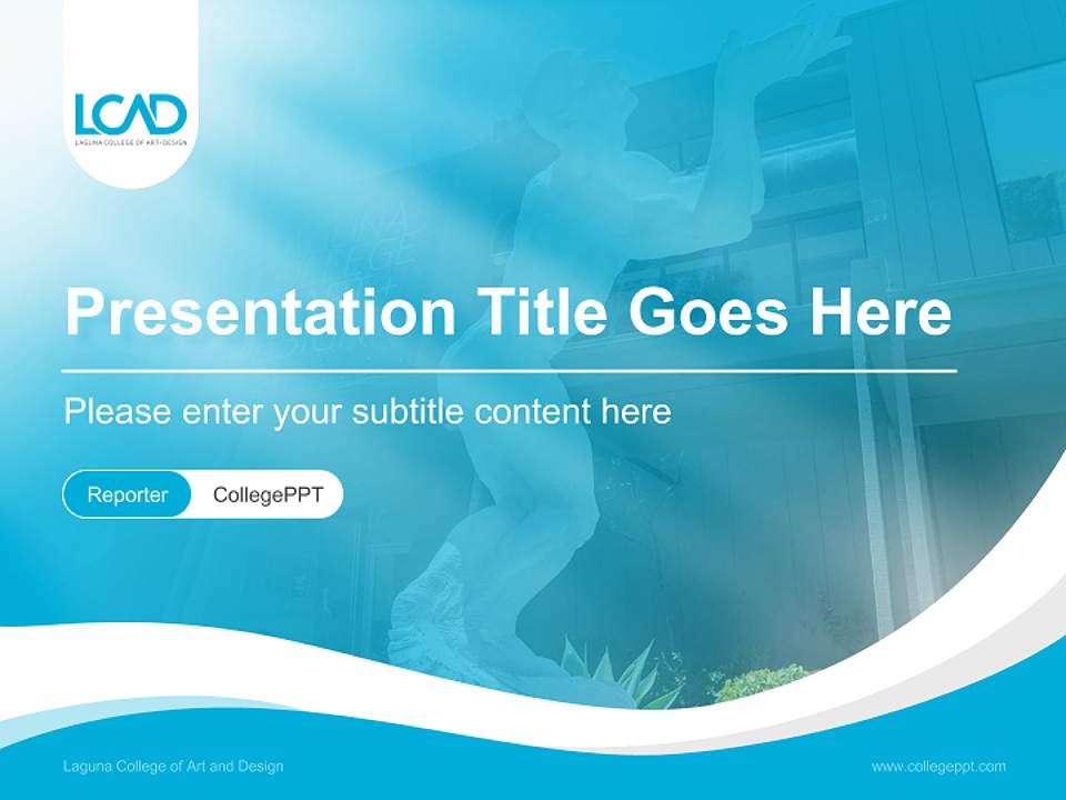 Laguna College of Art and Design Lecture Sharing and Networking Event PPT Template4:3 ratio PPT effect preview image4