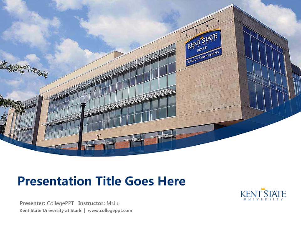 Kent State University at Stark Course/Courseware Creation PPT Template4:3 ratio PPT effect preview image5