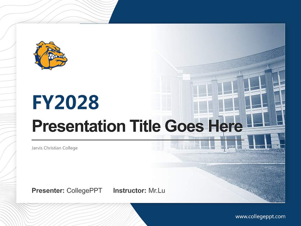 Jarvis Christian College Academic Presentation/Research Findings Report PPT Template4:3 ratio PPT effect preview image5