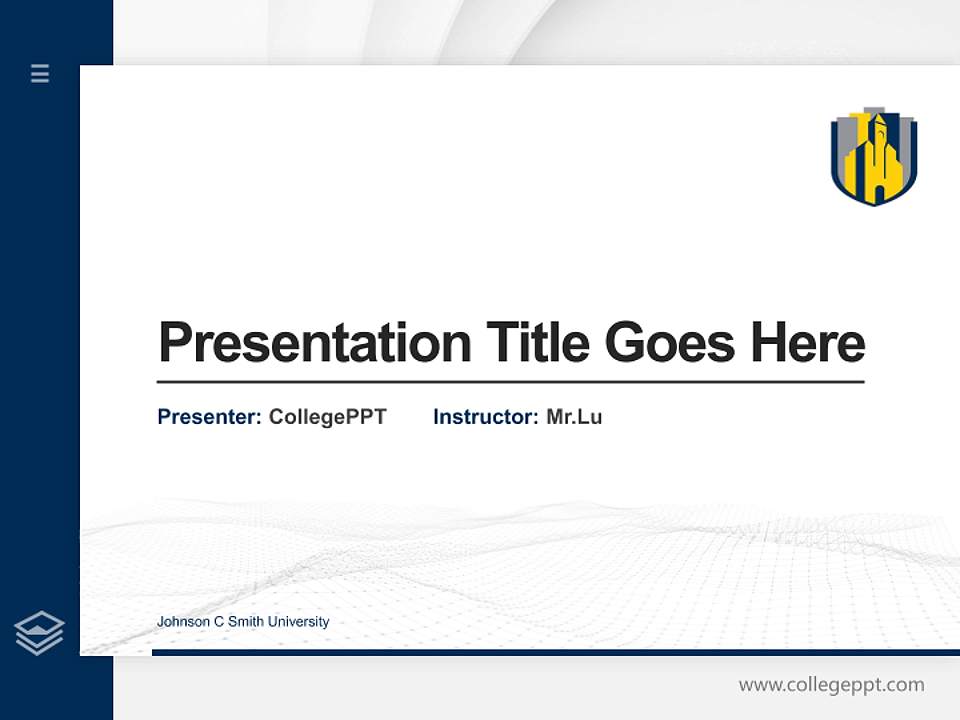 Johnson C Smith University Thesis Proposal/Graduation Defense PPT Template4:3 ratio PPT effect preview image5