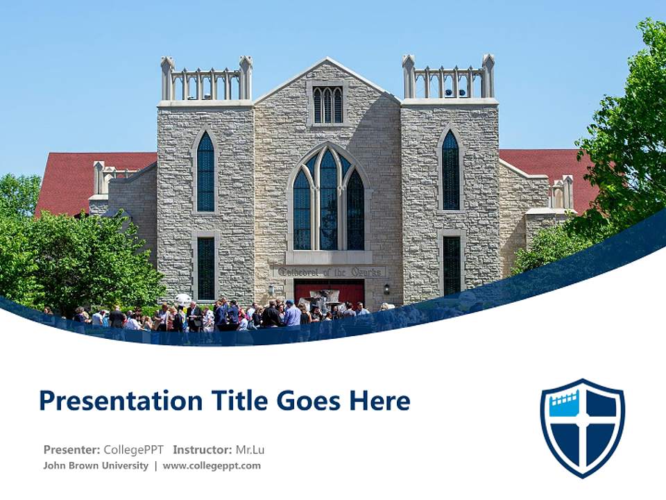 John Brown University Course/Courseware Creation PPT Template4:3 ratio PPT effect preview image5