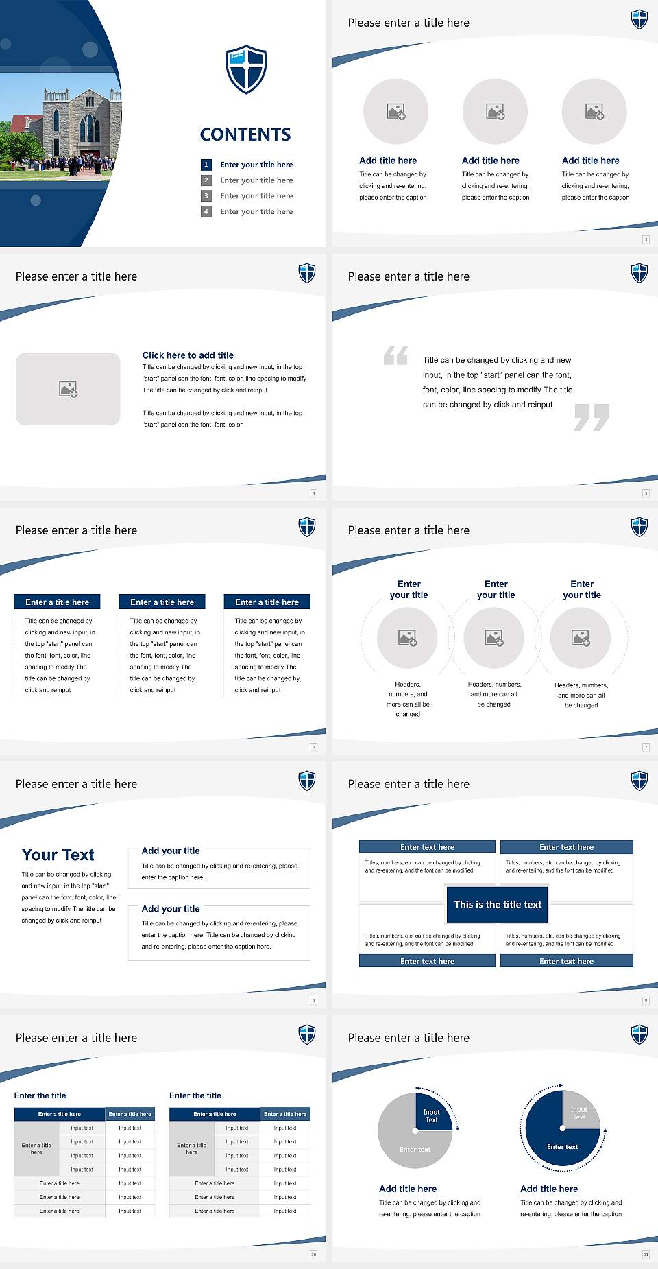 John Brown University Course/Courseware Creation PPT Template4:3 ratio PPT effect preview image2