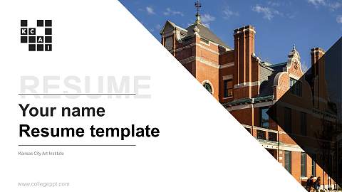 Kansas City Art Institute Resume PPT Template