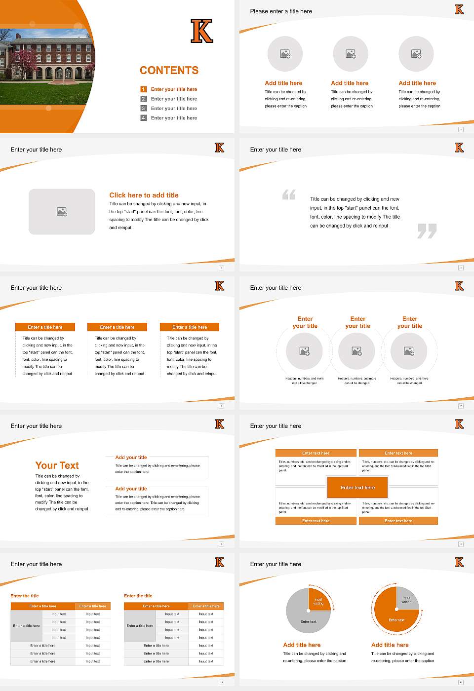 Kalamazoo College Course/Courseware Creation PPT Template16:9 ratio PPT effect preview image2