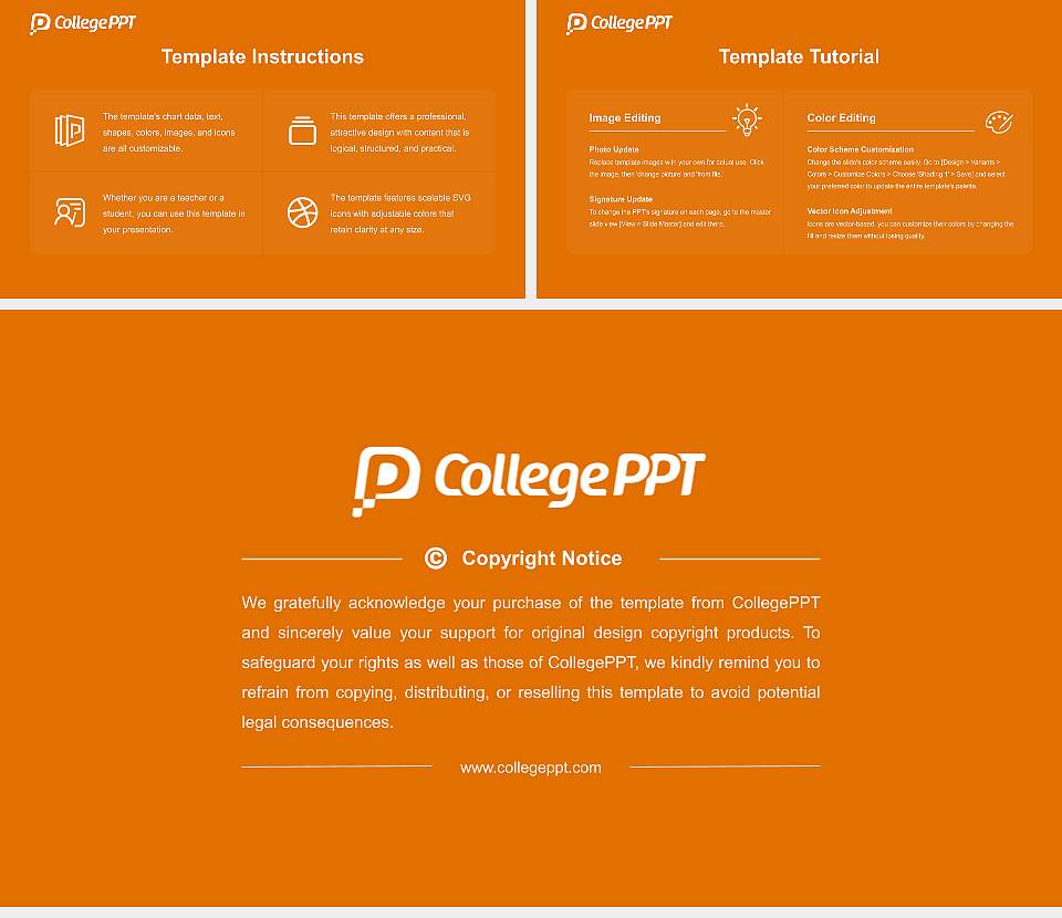 Kalamazoo College Course/Courseware Creation PPT Template16:9 ratio PPT effect preview image5