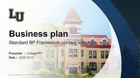 Lakeland University Competition/Entrepreneurship Contest PPT Template