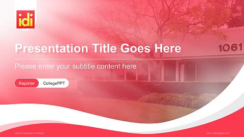 Interior Designers Institute Lecture Sharing and Networking Event PPT Template