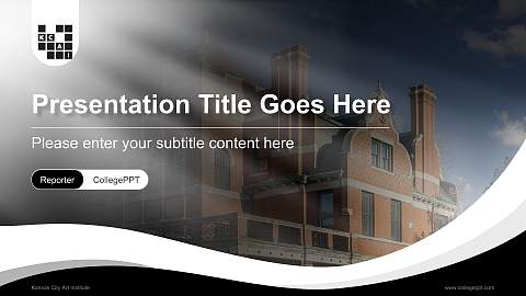 Kansas City Art Institute Lecture Sharing and Networking Event PPT Template