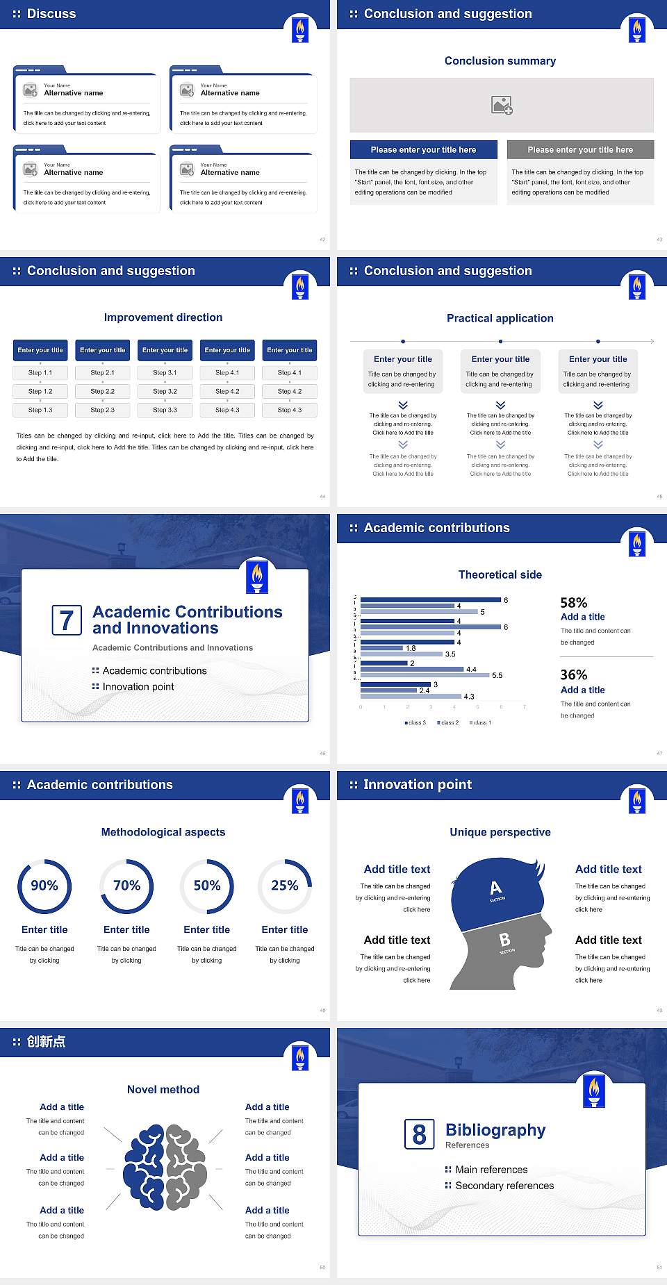 Kansas Christian College Graduation Thesis Defense PPT Template4:3 ratio PPT effect preview image6