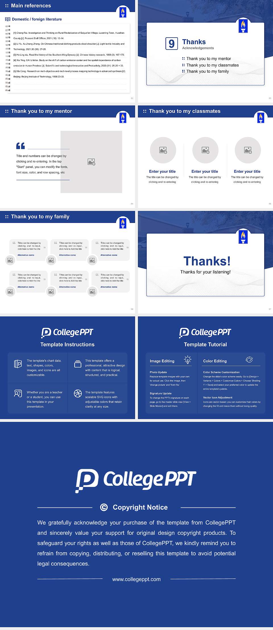 Kansas Christian College Graduation Thesis Defense PPT Template4:3 ratio PPT effect preview image7