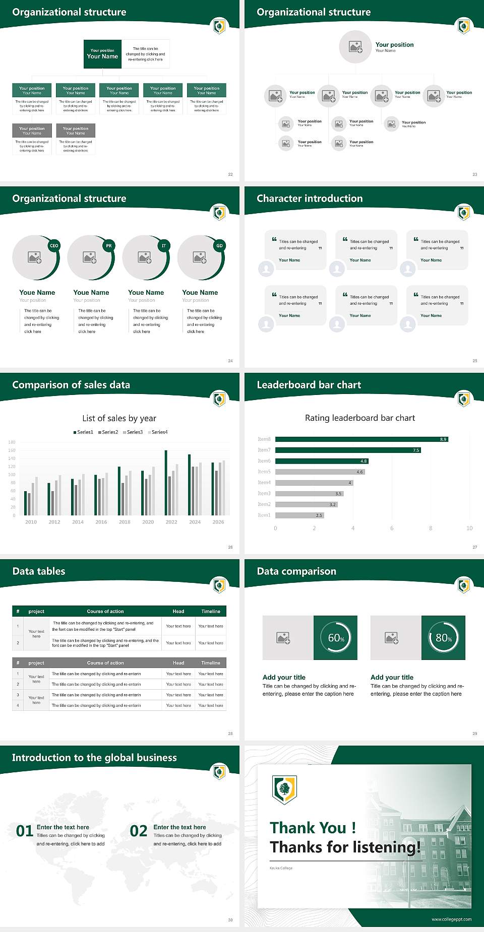 Keuka College Academic Presentation/Research Findings Report PPT Template4:3 ratio PPT effect preview image4