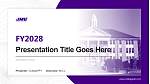 James Madison University Academic Presentation/Research Findings Report PPT Template