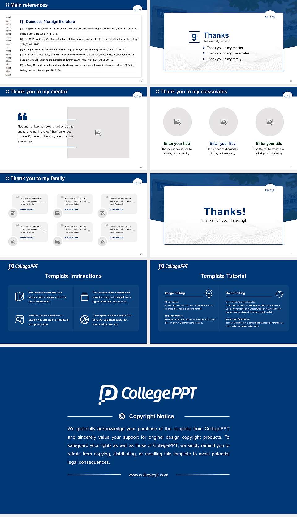 Kent State University at Geauga Graduation Thesis Defense PPT Template16:9 ratio PPT effect preview image7