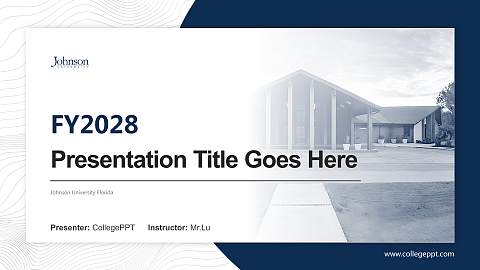 Johnson University Florida Academic Presentation/Research Findings Report PPT Template