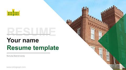 Kentucky State University Resume PPT Template