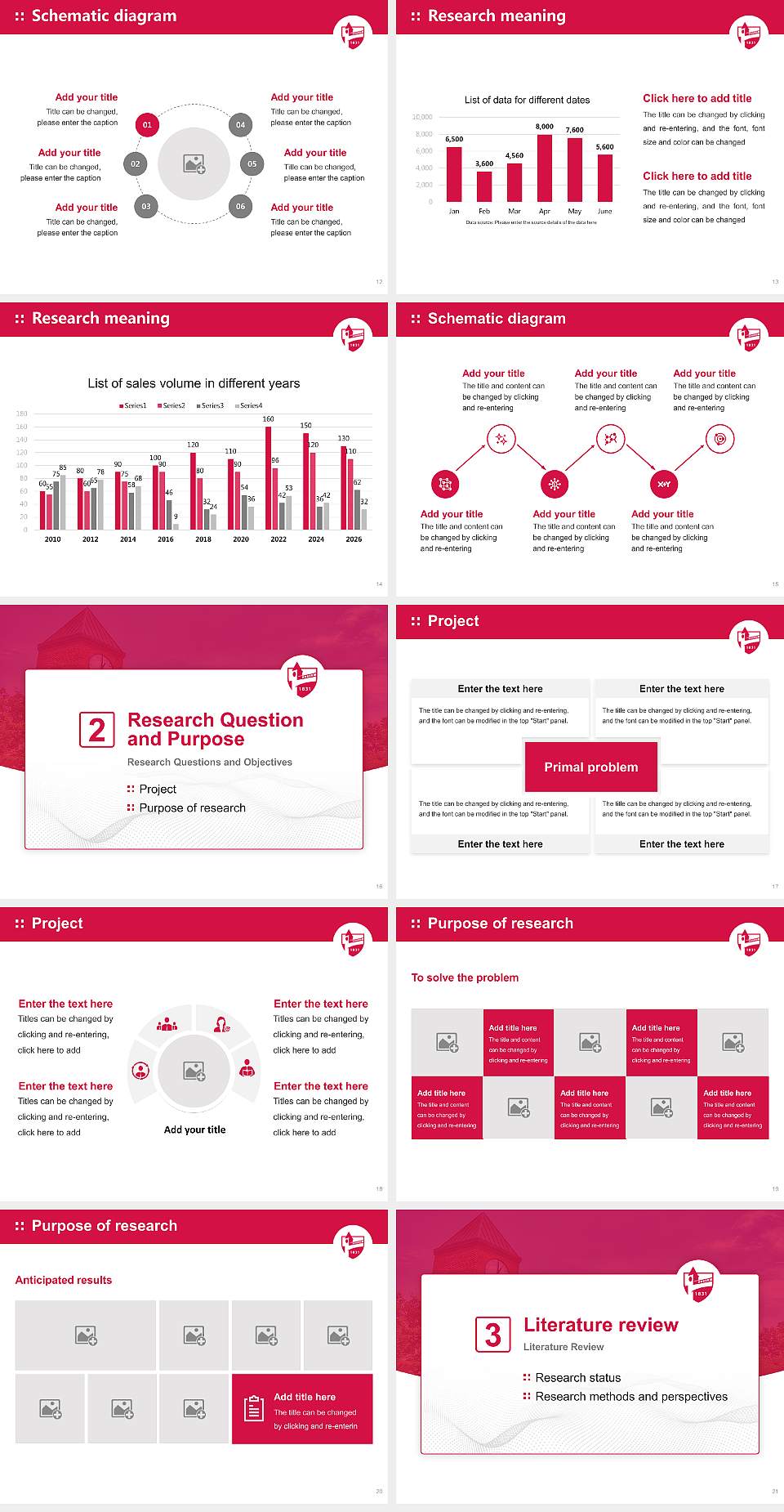 Lagrange College Graduation Thesis Defense PPT Template4:3 ratio PPT effect preview image3