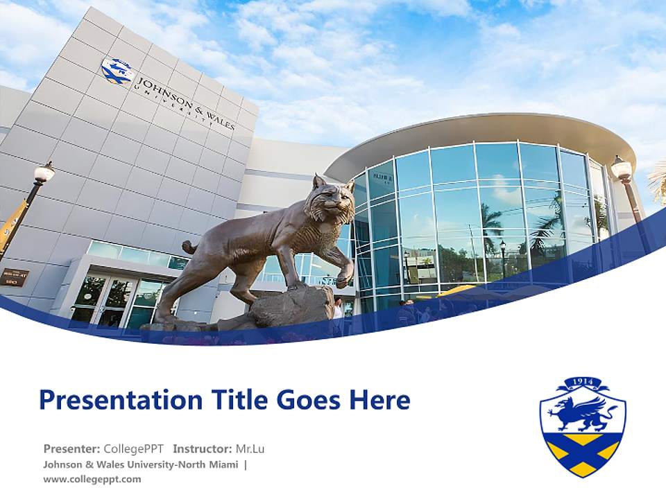 Johnson & Wales University-North Miami Course/Courseware Creation PPT Template4:3 ratio PPT effect preview image5
