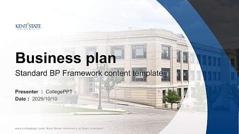 Kent State University at East Liverpool Competition/Entrepreneurship Contest PPT Template