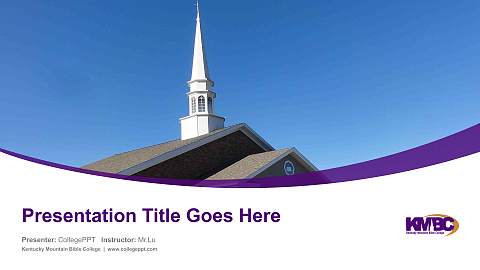 Kentucky Mountain Bible College Course/Courseware Creation PPT Template