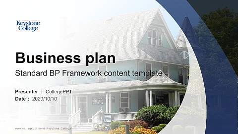 Keystone College Competition/Entrepreneurship Contest PPT Template