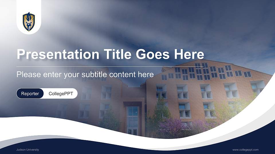 Judson University Lecture Sharing and Networking Event PPT Template16:9 ratio PPT effect preview image