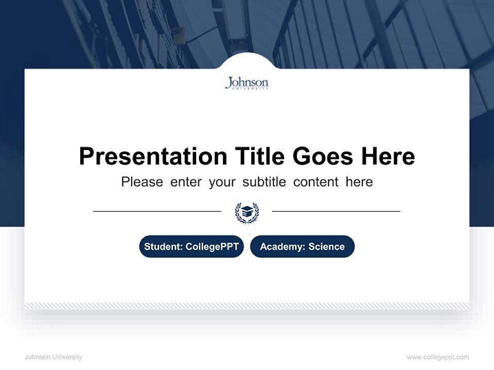 Johnson University National Scholarship Defense PPT Template4:3 ratio PPT effect preview image4