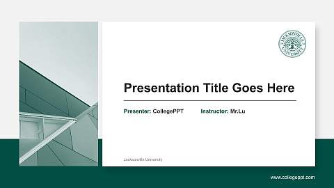 Jacksonville University General Purpose PPT Template