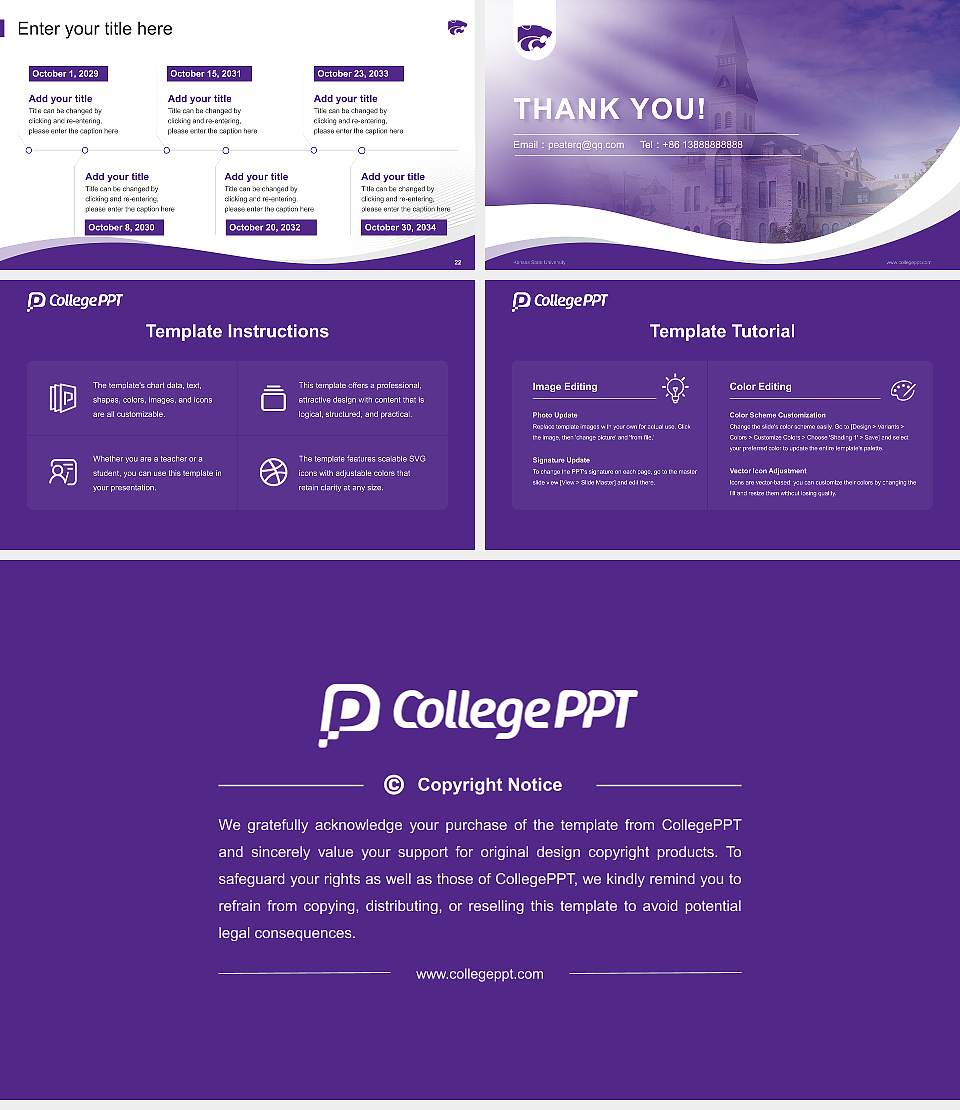 Kansas State University Lecture Sharing and Networking Event PPT Template16:9 ratio PPT effect preview image4