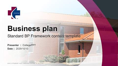 Lakeview College of Nursing Competition/Entrepreneurship Contest PPT Template