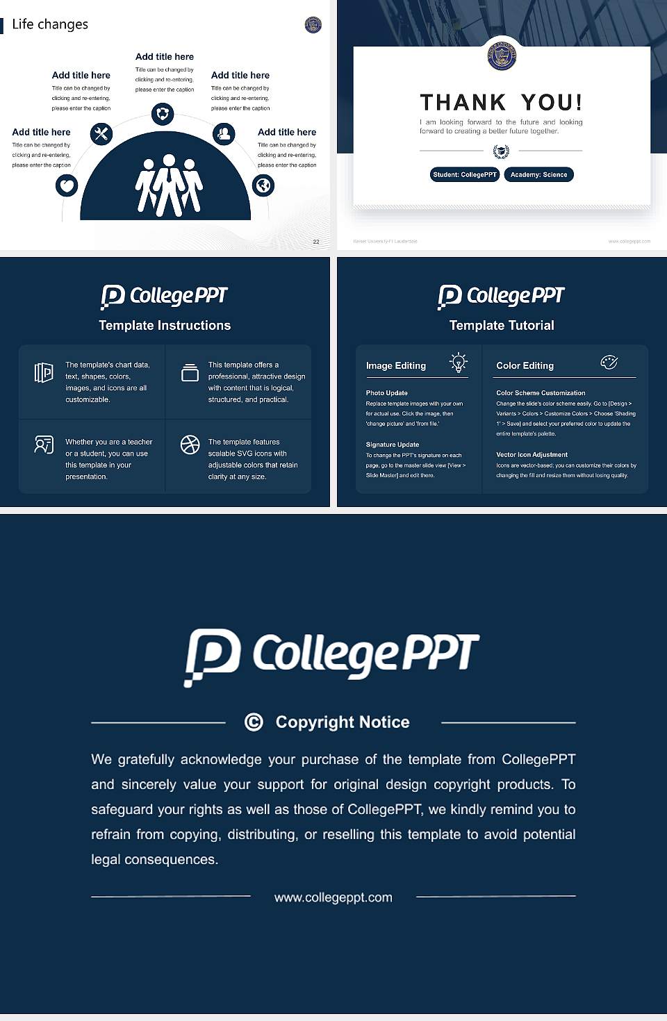 Keiser University-Ft Lauderdale National Scholarship Defense PPT Template4:3 ratio PPT effect preview image4