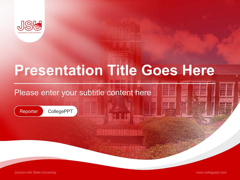 Jacksonville State University Lecture Sharing and Networking Event PPT Template4:3 ratio PPT effect preview image4