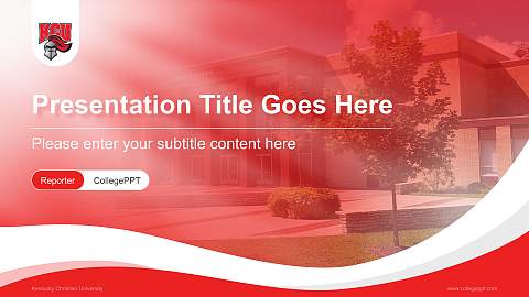 Kentucky Christian University Lecture Sharing and Networking Event PPT Template