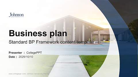 Johnson University Florida Competition/Entrepreneurship Contest PPT Template