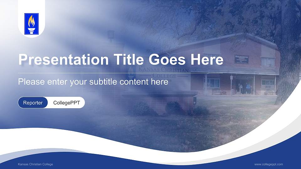 Kansas Christian College Lecture Sharing and Networking Event PPT Template16:9 ratio PPT effect preview image1
