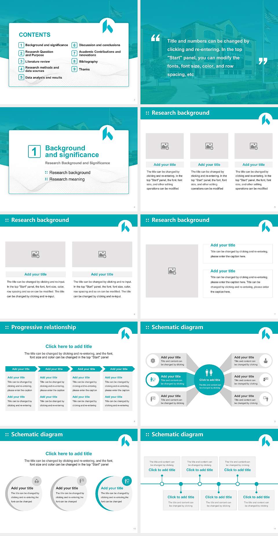 Kettering College Graduation Thesis Defense PPT Template4:3 ratio PPT effect preview image2