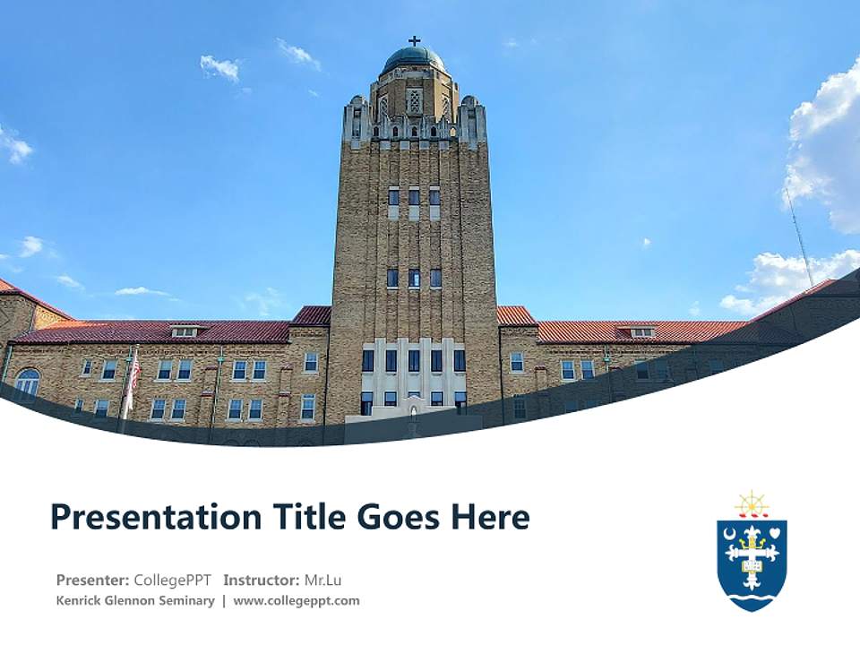 Kenrick Glennon Seminary Course/Courseware Creation PPT Template4:3 ratio PPT effect preview image5