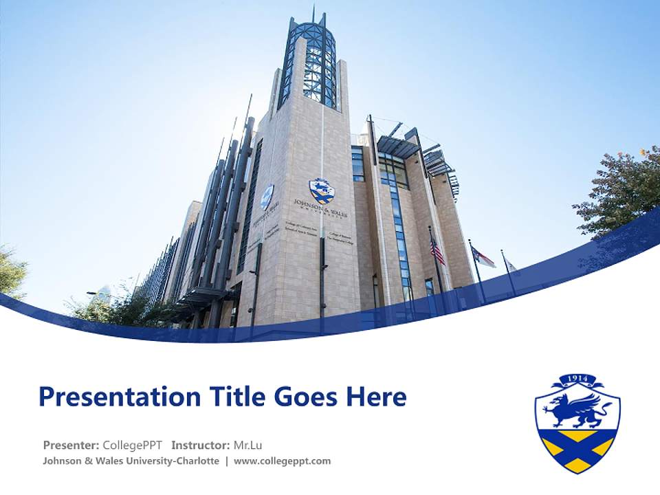 Johnson & Wales University-Charlotte Course/Courseware Creation PPT Template4:3 ratio PPT effect preview image5