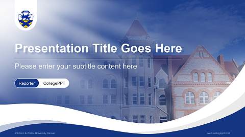 Johnson & Wales University-Denver Lecture Sharing and Networking Event PPT Template