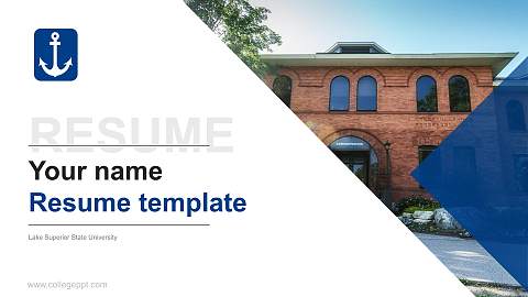 Lake Superior State University Resume PPT Template
