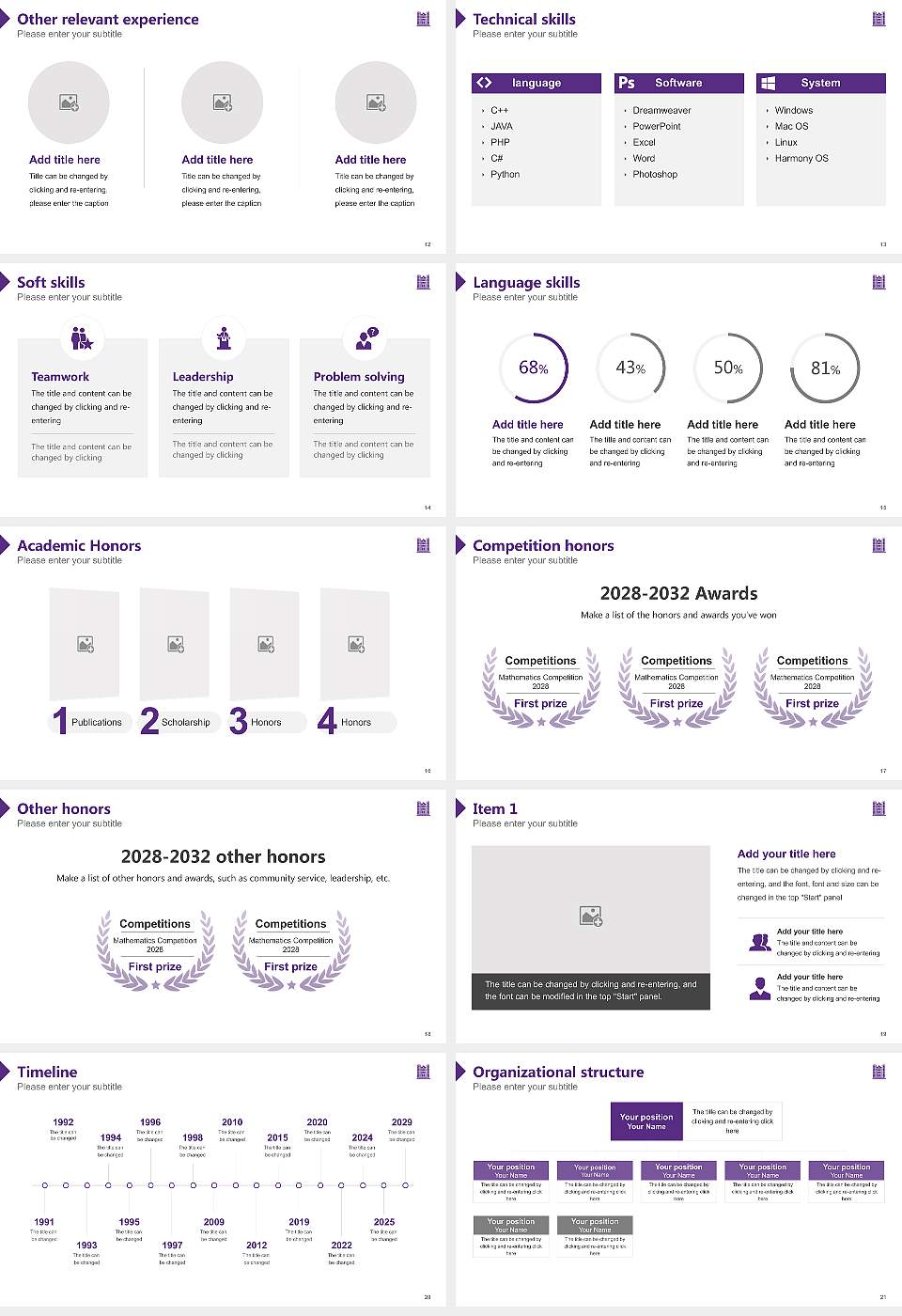 Kansas Wesleyan University Resume PPT Template16:9 ratio PPT effect preview image3