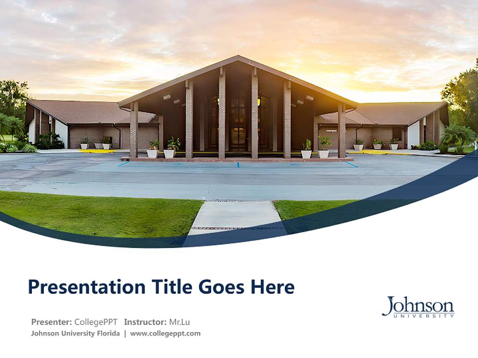 Johnson University Florida Course/Courseware Creation PPT Template4:3 ratio PPT effect preview image5