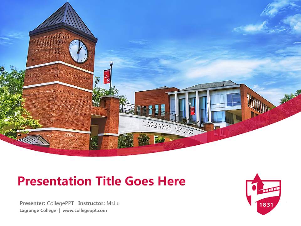 Lagrange College Course/Courseware Creation PPT Template4:3 ratio PPT effect preview image5