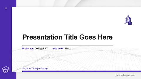 Kentucky Wesleyan College Thesis Proposal/Graduation Defense PPT Template