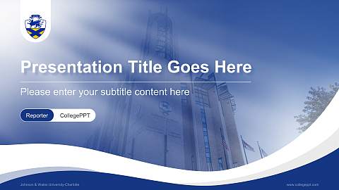 Johnson & Wales University-Charlotte Lecture Sharing and Networking Event PPT Template