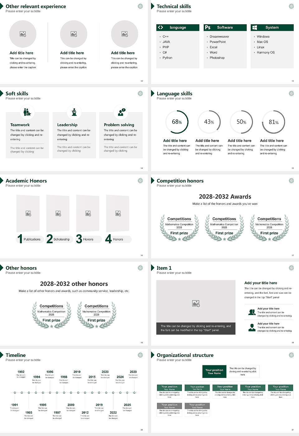 Lake Erie College Resume PPT Template16:9 ratio PPT effect preview image3