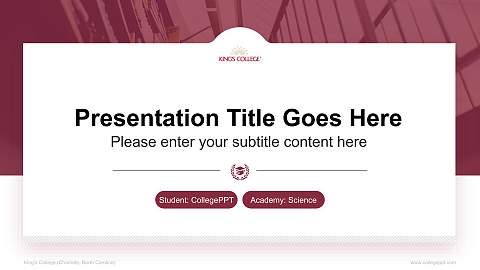 King’s College (Charlotte, North Carolina) National Scholarship Defense PPT Template