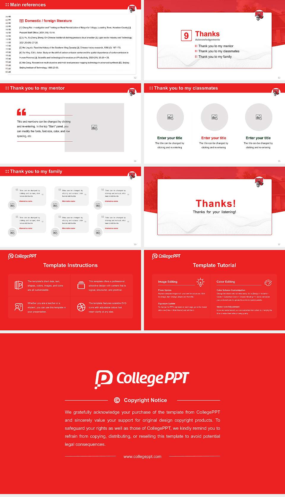 Kentucky Christian University Graduation Thesis Defense PPT Template16:9 ratio PPT effect preview image7