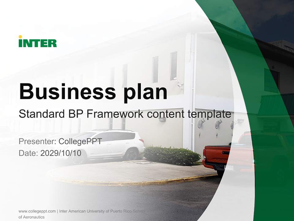 Inter American University of Puerto Rico-School of Aeronautics Competition/Entrepreneurship Contest PPT Template4:3 ratio PPT effect preview image9